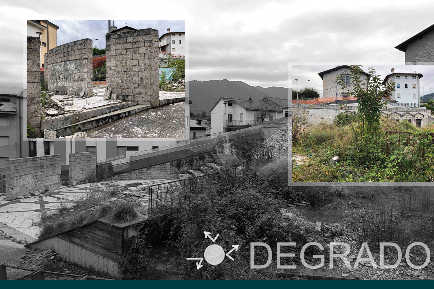 san martino: progetto di riqualificazione del parco urbano nel centro di Leffe.