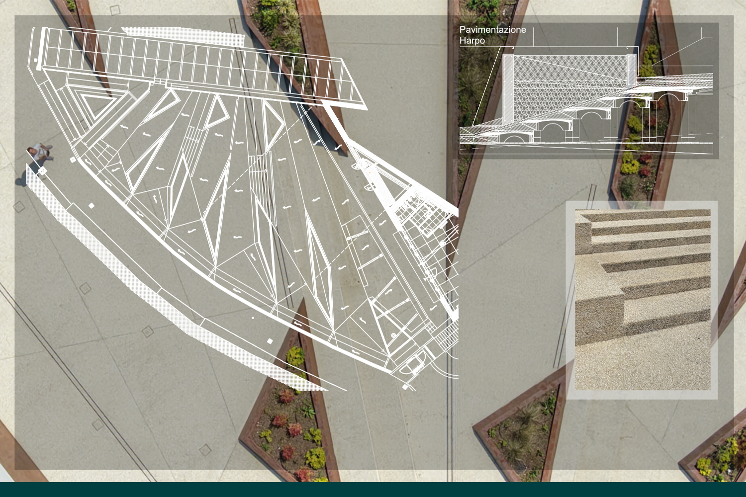 san martino: progetto di riqualificazione del parco urbano nel centro di Leffe.